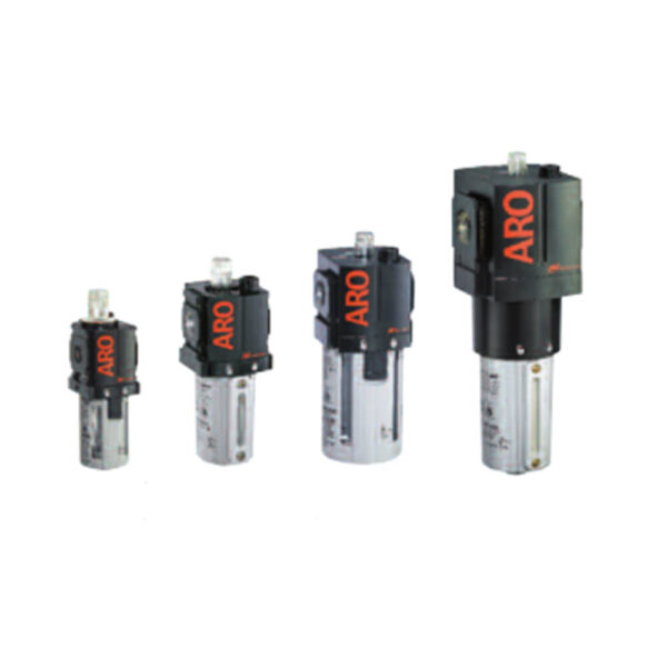 ARO FLO LUBRICATORS Avvitatori per assemblaggio industriale The use of air preparation devices, such as filters, regulators, and lubricators is an excellent means of keeping your tools and equipment to operate at their peak performance