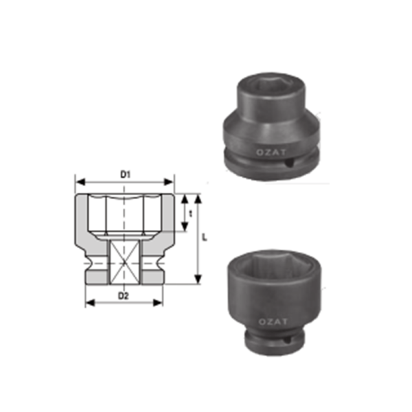 1 1/2 SQ Drive 6 Point Sockets Regular Length