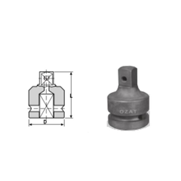 IMMAGINE 1 1 2 SQ DRIVE ADAPTORS 1 Avvitatori per assemblaggio industriale The best quality of a screwing compass can be found in the ability to withstand the greatest number of impact blows generated by the tools, by the precision with which the coupling between the exit shaft of the screwdriver and the drive (square drive) of the compass and the quality of the material in which the compass is made. The OZAT compasses by Airtechnology are made with special processes that combine the traditional electroerosions in a special chemical bath. This process gives the bushes characteristics of resistance to wear and strength to use unique in the market.