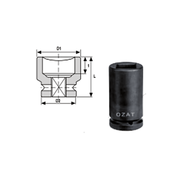 1 SQ Drive 4 Point Impact Sockets