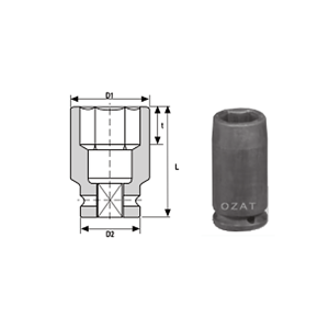 1 SQ Drive 6 Point Sockets Long