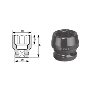1 SQ Drive 8 Point Sockets Regular