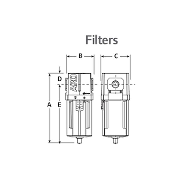 IMMAGINE DIMENSIONI 8 Avvitatori per assemblaggio industriale The use of air preparation devices, such as filters, regulators, and lubricators is an excellent means of keeping your tools and equipment to operate at their peak performance