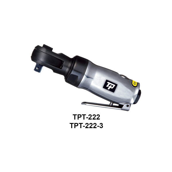 TPT 222 Avvitatori per assemblaggio industriale I cricchetti pneumatici della gamma Tranmax offrono ampia scelta di utilizzo e versatilità d’impiego: sono disponibili con attacchi porta bussole 1/4'', 3/8'', 1/2'' e nella versione Inline, in alluminio o in materiale composito.