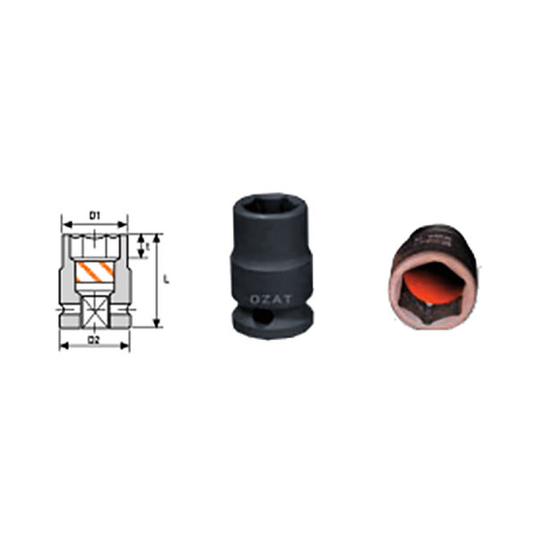 3/8 Orange Magnetic Socket - Image 2