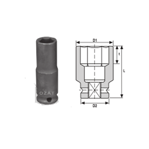 3/8 sq Drive Long Socket