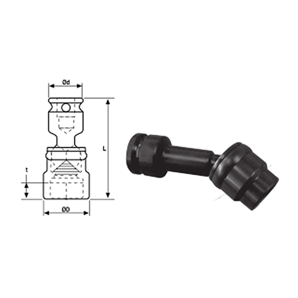 3/8 SQ Drive Universal Socket