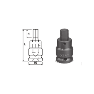 1/2  2 Parts Inhex Drivers