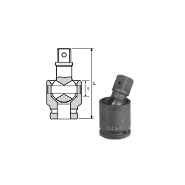2 1/2 SQ Drive Universal Joint