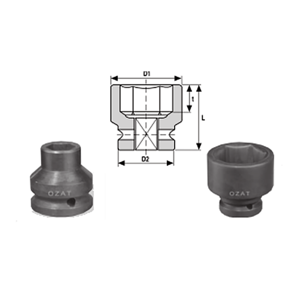 IMMAGINE 3 4 SQ DRIVE 6 POINT IMPACT SOCKETS REGULAR LENGTH 1 Avvitatori per assemblaggio industriale The best quality of a screwing compass can be found in the ability to withstand the greatest number of impact blows generated by the tools, by the precision with which the coupling between the exit shaft of the screwdriver and the drive (square drive) of the compass and the quality of the material in which the compass is made. The OZAT compasses by Airtechnology are made with special processes that combine the traditional electroerosions in a special chemical bath. This process gives the bushes characteristics of resistance to wear and strength to use unique in the market.