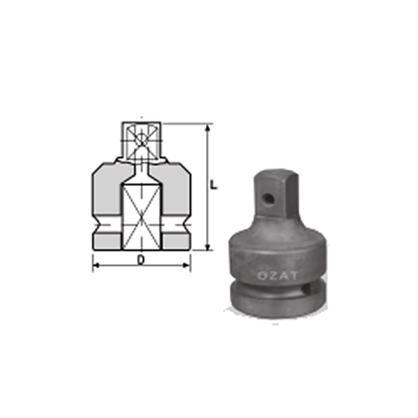 IMMAGINE 3 4 SQ DRIVE ADAPTORS 1 Avvitatori per assemblaggio industriale The best quality of a screwing compass can be found in the ability to withstand the greatest number of impact blows generated by the tools, by the precision with which the coupling between the exit shaft of the screwdriver and the drive (square drive) of the compass and the quality of the material in which the compass is made. The OZAT compasses by Airtechnology are made with special processes that combine the traditional electroerosions in a special chemical bath. This process gives the bushes characteristics of resistance to wear and strength to use unique in the market.