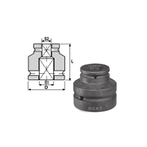 3/4 SQ Drive Two Side Female Adaptors