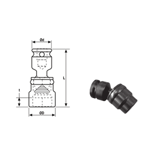 3/4 SQ Drive Universal Sockets Regular Length