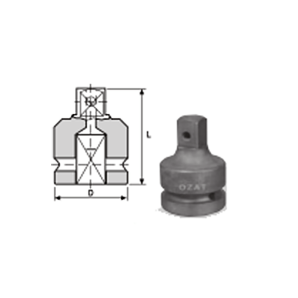 IMMAGINE 3 8 ADAPTORS 1 Avvitatori per assemblaggio industriale The best quality of a screwing bush is found in the ability to withstand the greatest number of impact hits generated by the tools, the precision with which the coupling between the screwdriver's output shaft and the drive (square attack) of the socket and the quality of the material in which the socket is made. Airtechnology OZAT sockets are also made with special processes that combine traditional EDM in a special chemical bath. This process gives the sockets characteristics of wear resistance and strength that are unique in the market.