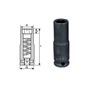 3/8 Orange Magnetic Socket