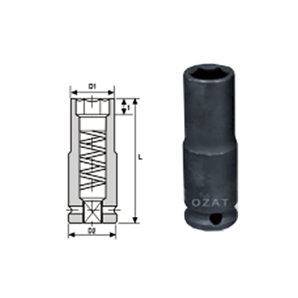 3/8 Orange Magnetic Socket