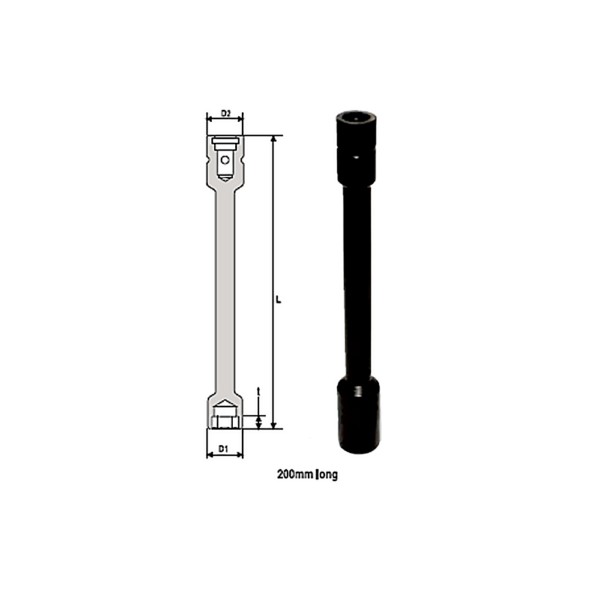 LOV 200mm Avvitatori per assemblaggio industriale The best quality of a screwing compass can be found in the ability to withstand the greatest number of impact blows generated by the tools, by the precision with which the coupling between the exit shaft of the screwdriver and the drive (square drive) of the compass and the quality of the material in which the compass is made. The OZAT compasses by Airtechnology are made with special processes that combine the traditional electroerosions in a special chemical bath. This process gives the bushes characteristics of resistance to wear and strength to use unique in the market.