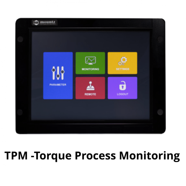 MOUNTZ MD SERIE TPM Avvitatori per assemblaggio industriale TPM (Torque Process Monitoring) Touch Screen This touch screen can be used for data collection, programming the MDC or ADC controller as well as monitoring the fastening process.