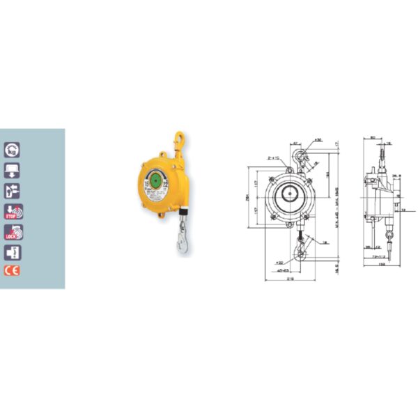 EWF 22 30 Avvitatori per assemblaggio industriale B Series Spring Balancers are designed to increase productivity in any situations where repetitive or prompt vertical movement of fixed load is required.