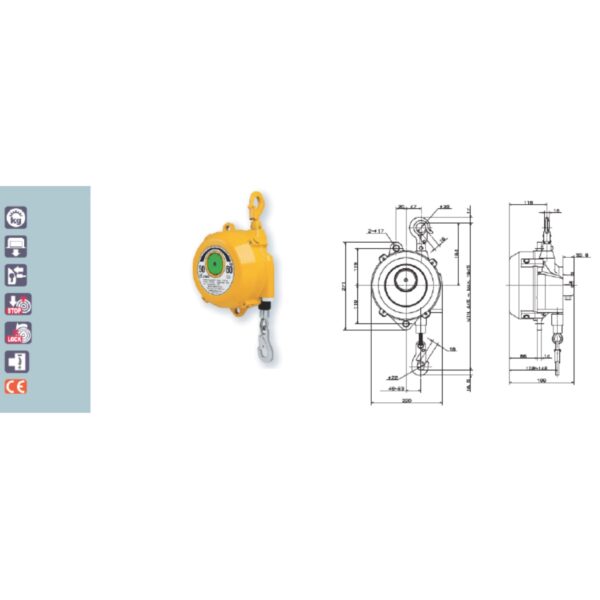 EWF 60 70 Avvitatori per assemblaggio industriale Bilanciatore a molla - Serie EWF I bilanciatori a molla della gamma Airtechnology / ENDO presentano diversi modelli ciascuno con specifiche peculiarità: SERIE EK – ERP  – Capacità di  bilanciamento e ritrazione leggera per carichi fino a 1,5 Kg per EK e fino a 2,0 Kg per ERP SERIE ATB-THB – Capacità di bilanciamento e ritrazione con alimentazione diretta avvitatori pneumatici di peso sino a 6,5 Kg SERIE EW - EWS – Capacità di bilanciamento e ritrazione per carichi sino a 7 Kg SERIE EWF - Capacità di bilanciamento e ritrazione per carichi sino a 120 Kg SERIE A – Capacità di bilanciamento e ritrazione da 70 fino a 120 Kg con sistema di riavvolgimento e ritrazione frizionato per un riavvolgimento rallentato e gancio di appensione prolungato SERIE B – Capacità di bilanciamento e ritrazione sino a 7 Kg con sistema di riavvolgimento e ritrazione frizionato per  un riavvolgimento rallentato SERIE C Green Generation - Bilanciatori in acciaio zincato non verniciato capacità di sollevamento e ritrazione siano a 120 Kg SERIE X Green Generation - Bilanciatori in acciaio INOX capacità di sollevamento e ritrazione siano a 120 Kg - PER IL SETTORE ALIMENTARE SERIE ELF - Capacità di bilanciamento e ritrazione sino a 70 Kg ma con corsa di avvolgimento lunga SERIE EWA - Capacità di bilanciamento e ritrazione sino a 70 Kg ma con sistema di sicurezza anti riavvolgimento improvviso del cavo (snap-back) in caso di perdita del carico o di rottura del cavo di apprensione carico SERIE ETP - Capacità di bilanciamento e ritrazione per carichi da 120 Kg sino a 200 Kg   Nuovo video ONLINE https://youtu.be/rF13tvpPXt4  