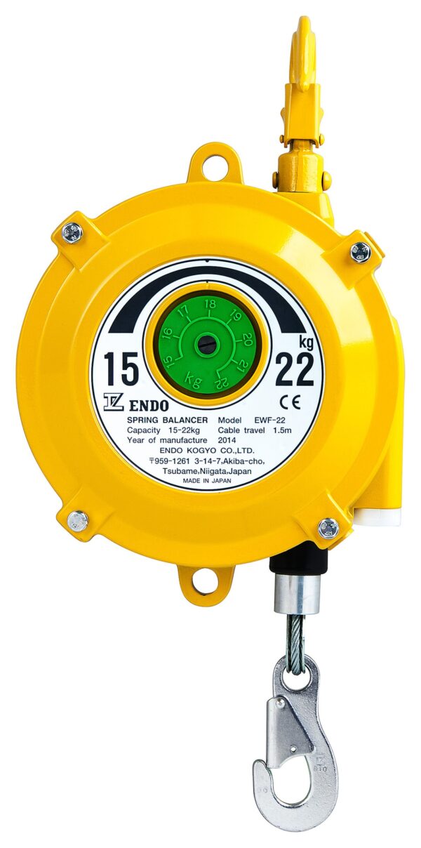 EWF 22 front scaled Avvitatori per assemblaggio industriale B Series Spring Balancers are designed to increase productivity in any situations where repetitive or prompt vertical movement of fixed load is required.