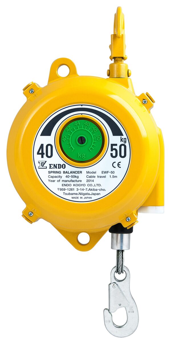 EWF 50 front scaled Avvitatori per assemblaggio industriale B Series Spring Balancers are designed to increase productivity in any situations where repetitive or prompt vertical movement of fixed load is required.