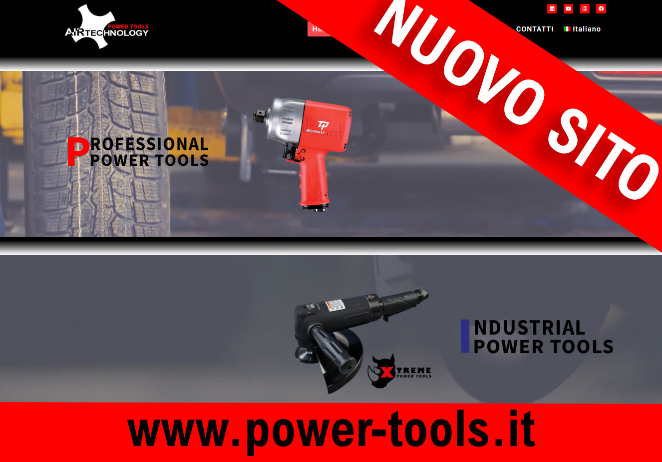 NEW WEBSITE POWER TOOLS Avvitatori per assemblaggio industriale Molteplici sono i settori di applicazione di Airtechnology: